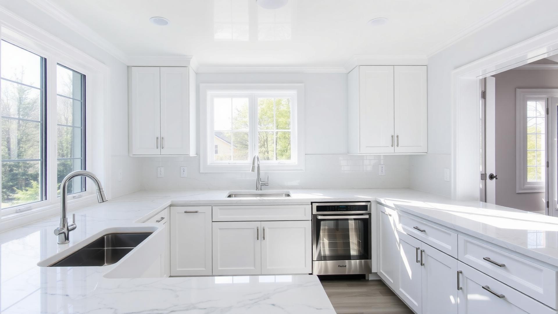 A freshly cleaned kitchen in a Pennsylvania home